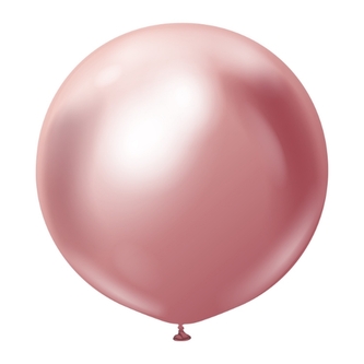 Balonek chromový růžový, Mirror Pink 90 cm/36"