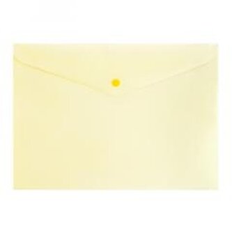 Teczka A4 zamykane na zatrzak pastel żółty