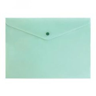 Teczka A4 zamykane na zatrzak pastel zielony