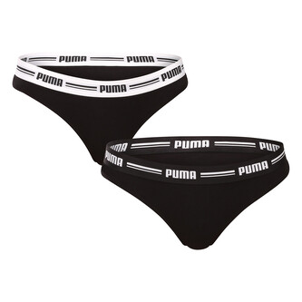 2PACK dámská tanga Puma černá (603034001 200) M
