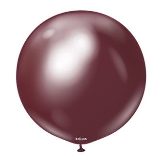 Balonek chromový vínový, Mirror Burgundy 90 cm/36"