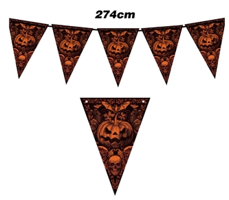 Vlaječková girlanda Gothic Pumpkin – 274 cm Vlaječková girlanda Gothic Pumpkin – 274 cm