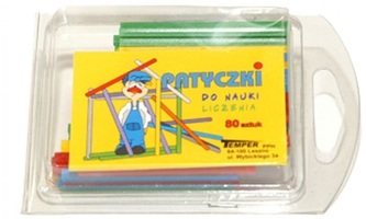 Patyczki do liczenia plastikowe 80 szt