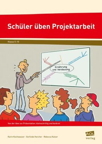 Schüler üben Projektarbeit