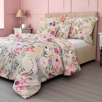 Saténové povlečení 140x200, 70x90cm Botanica elegance