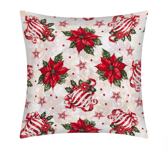Povláček Vánoce - Červená,Zelená,Smetanová - 40x40 cm