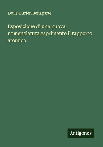 Esposizione di una nuova nomenclatura esprimente il rapporto atomico