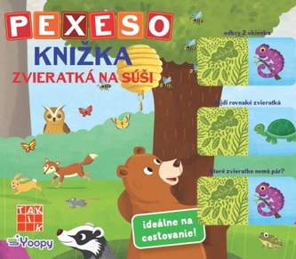 Pexeso knižka - Zvieratká na súši