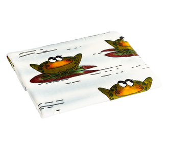 Dětská deka ELLA - Zelená,Bílá - 75x100 cm