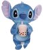 Plyšová hračka - figurka Lilo & Stitch: Stitch s bubble tea (výška 24-32 cm)