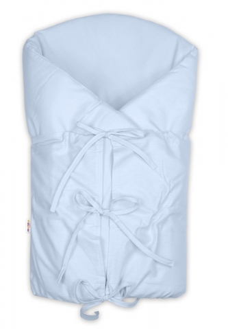 Klasická retro zavinovačka NATURE šněrovací s výplní - světle modrá