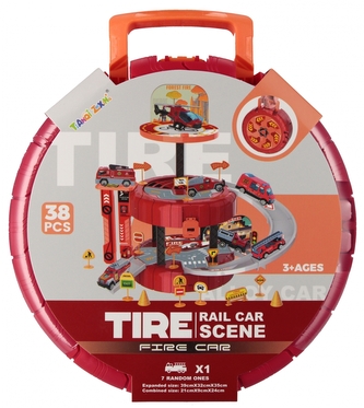 Parking Straż Pożarna z akcesoriami MEGA CREATIVE 570725