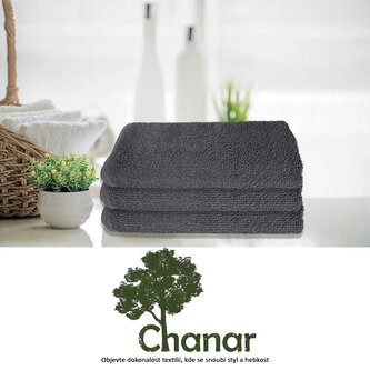 Osuška Ekonom 70x130 cm tmavě šedá