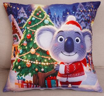 Vánoční polštář CHRISTMAS KOALA 40x40 cm Mybesthome