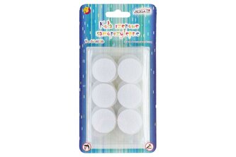 Suché zipy kolečka 3 cm samolepící 12 ks