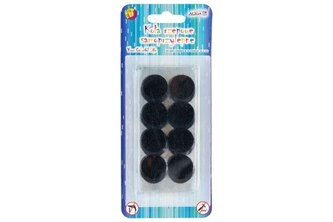 Suché zipy kolečka 2 cm samolepící 24 ks černé