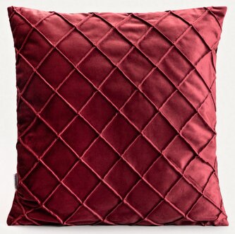 Dekorační povlak na polštář | COMERI | vínová | 45x45 cm | 749810