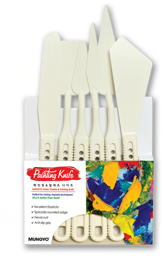 Szpachle malarskie 6szt., Mungyo