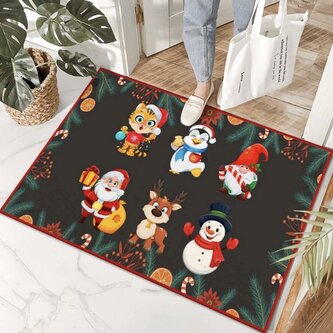 Vánoční rohožka - předložka XMAS FRIENDS 60x90 cm Mybesthome