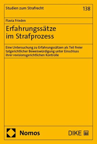 Erfahrungssätze im Strafprozess