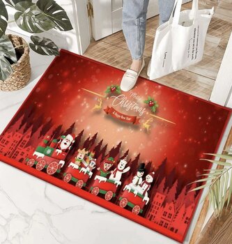 Vánoční rohožka - předložka CHRISTMAS TIME motiv V. 60x90 cm Mybesthome
