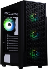 BitFenix skříň Proton / ATX / 4x 120 mms FRGB fan / USB 3.0 / 2x USB 2.0 / tvrzené sklo / černá