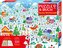 Puzzle & Buch: Bunte Winterwelt