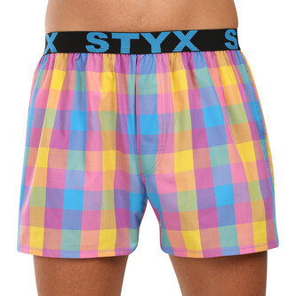 Pánské trenky Styx sportovní guma vícebarevné (B1101) XL Pánské trenky Styx sportovní guma vícebarevné (B1101) XL