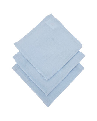EKO Plenky mušelínové 3ks Blue 30x30 cm