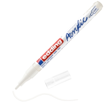 Akrylový popisovac EDDING 5300 F, dopravní bílá Akrylový popisovac EDDING 5300 F, dopravní bílá
