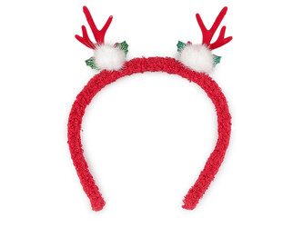 Čelenka do vlasů vánoční / párty - 1 ks - 2 červená