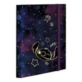 Colorino školní box na sešity s gumičkou, Stitch Gold, A4, lepenka
