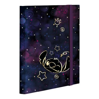 Colorino školní box na sešity s gumičkou, Stitch Gold, A4, lepenka