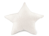 Dekorační polštář hvězda boucle Ø40 cm - 1 ks - 1 krémová nejsvět.