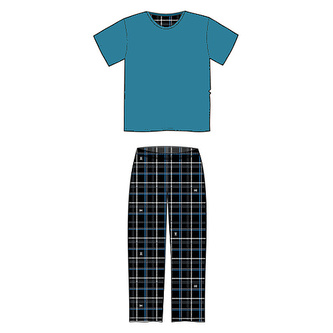 Lonka® Falkon pyžamo krátký rukáv a dlouhé kalhoty vzor 014 L 1 ks
