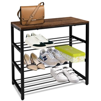 Botník STELLA 3 police rustikální hnědá