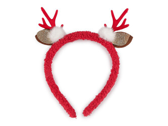 Čelenka do vlasů vánoční / párty - 1 ks - 1 červená
