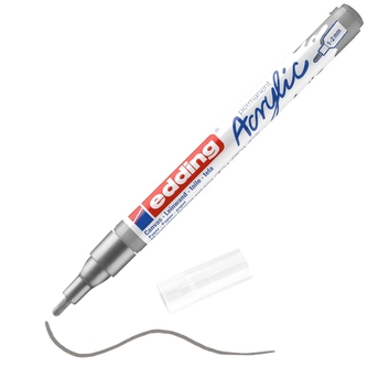 Akrylový popisovac EDDING 5300 F, stríbrný Akrylový popisovac EDDING 5300 F, stríbrný