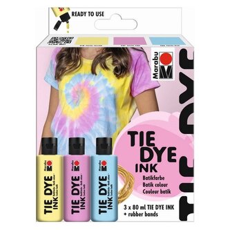 Marabu batikovací sada Pastel, 3x80ml