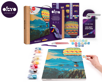 OKTO Malba a 3D modelování obraz "Hot Air Balloon Flight" 30x40 cm