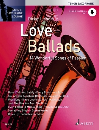 Love Ballads, Tenor-Saxophon, m. Audio-CD