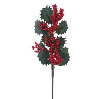 Dekorační větvička s bobulemi P2321