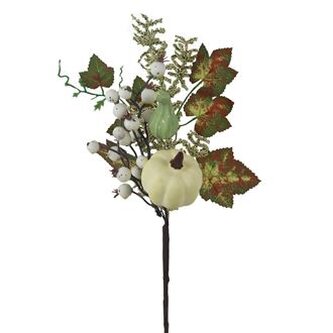 Dekorační větev s dýní P2325