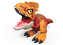 Dinosaurus s efekty červený 26,5x11x13 cm