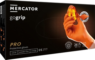 Rukavice Nitrilové oranžové S