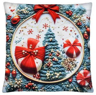 Vánoční polštář FOLK CHRISTMAS motiv II.  40x40 cm Mybesthome