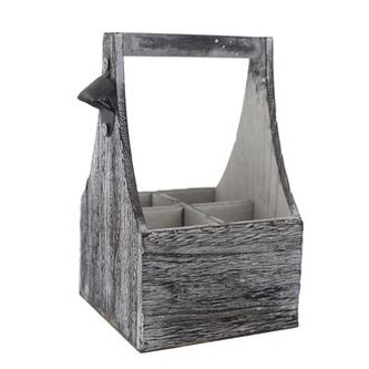 Dřevěná přepravka na láhve D7402