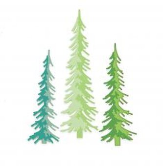 Wykrojnik - sosna 6szt