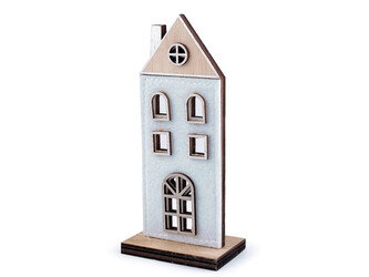 Dřevěný domeček - 1 ks - 1 bílá