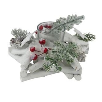 Vánoční svícen na jednu svíčku P2288